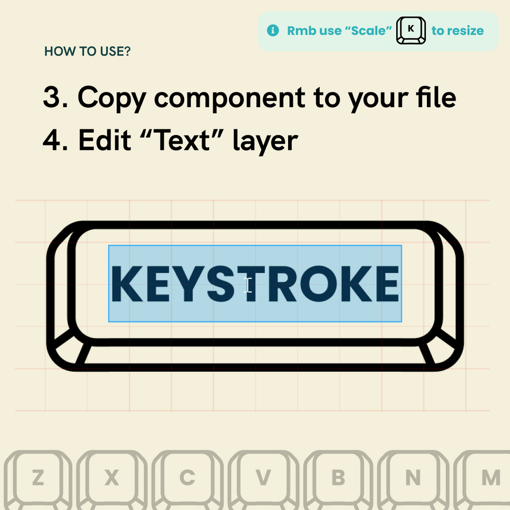 Tutorial on how to use Keystroke on Figma